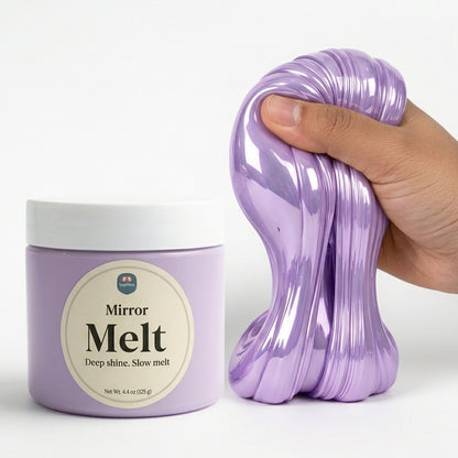 Mirror Melt – Ultra  Premium Thick & Glossy Slime (High-Shine & Deep Clicks)