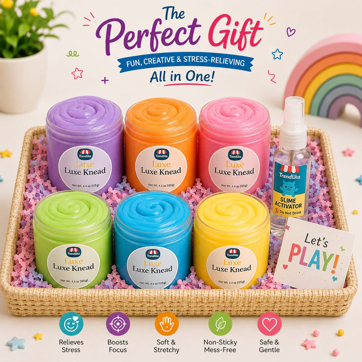 Luxe Knead – Ultra-Soft Scented Premium Butter Slime (Non-Sticky)
