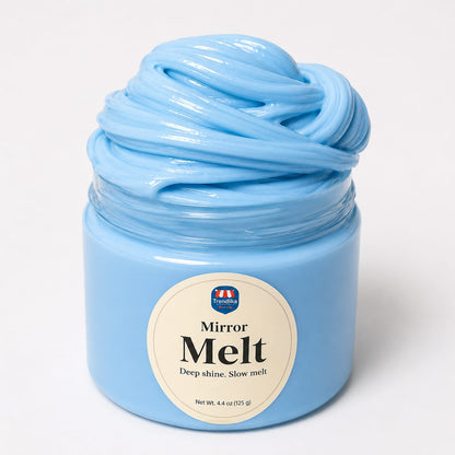 Mirror Melt – Ultra  Premium Thick & Glossy Slime (High-Shine & Deep Clicks)